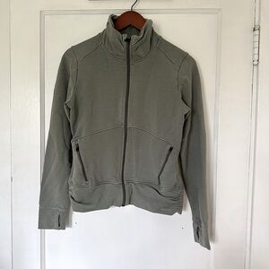 Patagonia Sage Green Ruched Sweatshirt Jacket